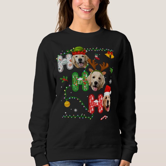 Christmas Ho Ho Golden Retriever 351 Sweatshirt (Front)