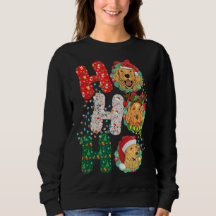 Christmas Ho Ho Golden Retriever Pet 352 Sweatshirt