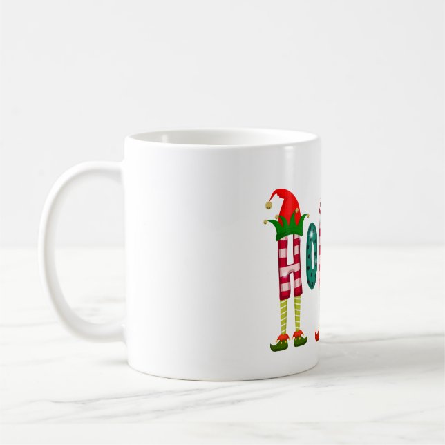 Christmas HO HO HO  elf,christmas elfs gift Coffee Mug (Left)