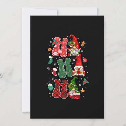 Christmas Ho Ho Ho Gnome For Dog Lover Funny Famil Save The Date
