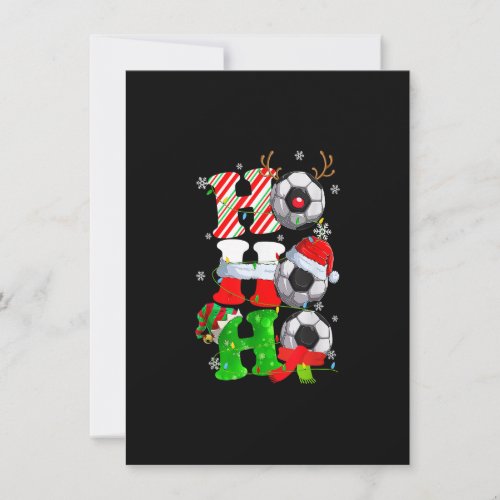 Christmas Ho_Ho_Ho Santa Reindeer Soccer Pajama Gi Invitation