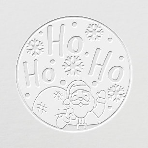 Christmas Ho Ho Ho Santa Winter Snowflakes Holiday Embosser