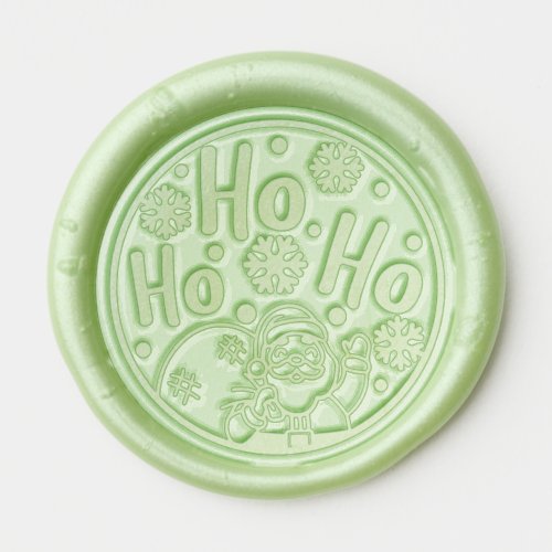 Christmas Ho Ho Ho Santa Winter Snowflakes Wax Seal Sticker
