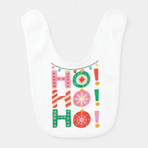 Christmas Ho Ho Ho! Santa's Favourite Baby Bib