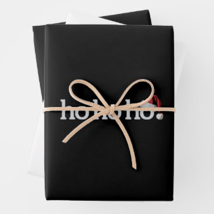 Christmas Ho Ho Ho Xmas Santa Hat Wrapping Paper Sheets