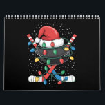 Christmas Hockey Xmas Santa Sports Hat Ball  Calendar<br><div class="desc">Christmas Hockey Xmas Santa Sports Hat Ball</div>