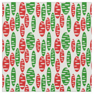 Christmas Holey Ovals  Fabric