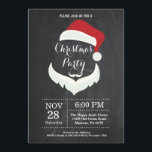 Christmas Holiady Party Invitation Santa Claus<br><div class="desc">Christmas Holiday Party Invitation. Christmas Dinner Holiday Party Invitation. Christmas Floral Flowers Wreath. Santa Claus. Chalkboard Background. For further customization,  please click the "Customize it" button and use our design tool to modify this template.</div>