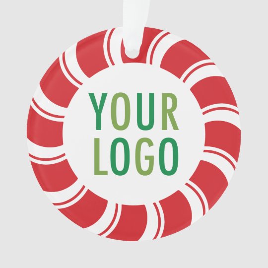 Christmas Holiday Acrylic Ornament Company Logo  Zazzle.com