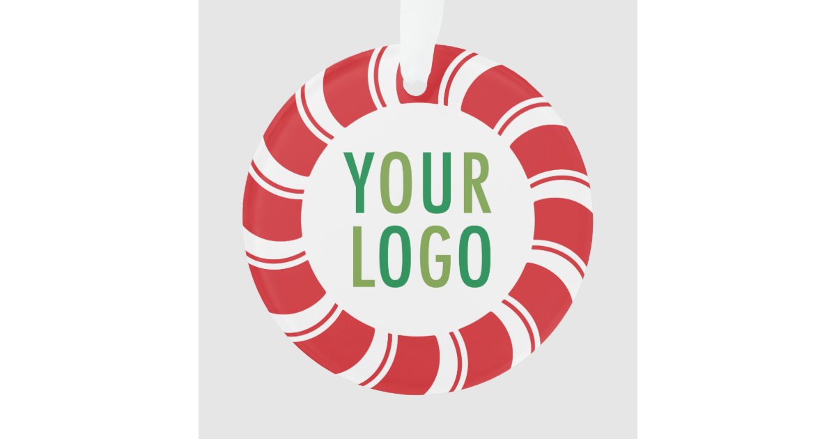 Christmas Holiday Acrylic Ornament Company Logo | Zazzle.com