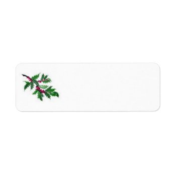 Christmas/holiday Address Label by gueswhooriginals at Zazzle
