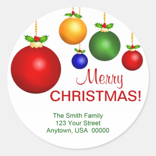 Christmas Holiday Address Labels