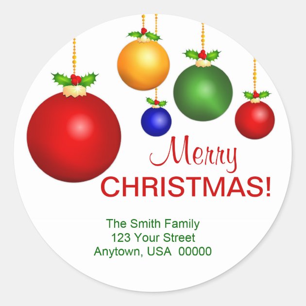 Christmas Holiday Address Labels