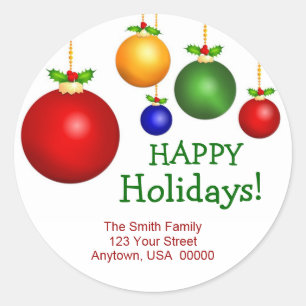Christmas Holiday Address Labels