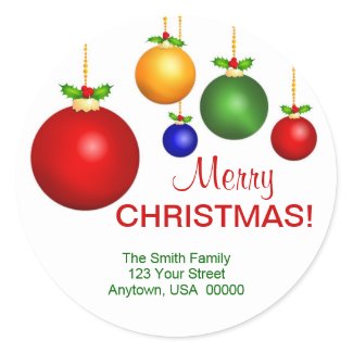 Christmas Holiday Address Labels