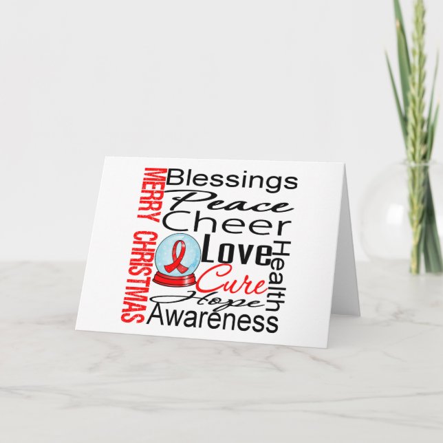 Christmas Holiday AIDS Collage Card (Front)