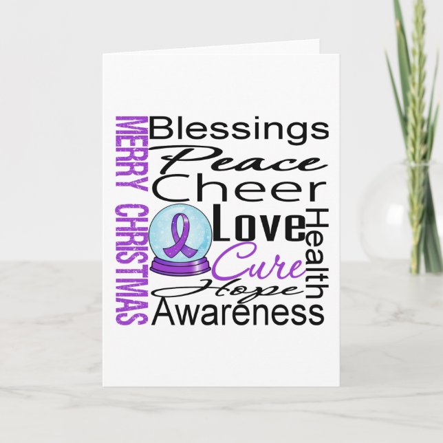 Christmas Holiday Alzheimer's Disease Collage (Front)