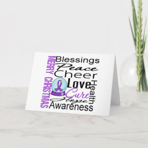 Christmas Holiday Alzheimer's Disease Collage Card