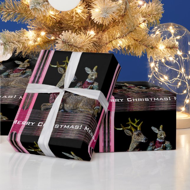 Christmas Holiday Animals Wrapping Paper (Holidays)