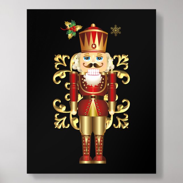 Christmas Holiday Art-Nutcracker Acrylic Photo Tile (Front Set)