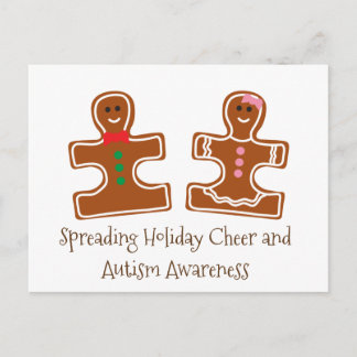 Christmas Holiday Autism Awareness Puzzle Cookies