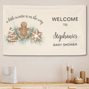 Christmas Holiday Baby Shower Banner