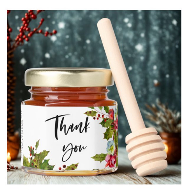 Christmas Holiday Baby Shower  Honey Jar Favors (Creator Uploaded)