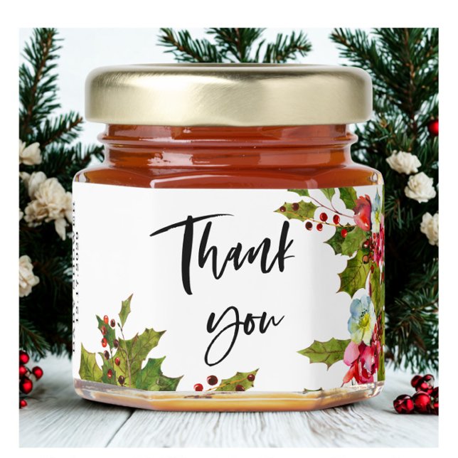 Christmas Holiday Baby Shower  Honey Jar Favors (Creator Uploaded)
