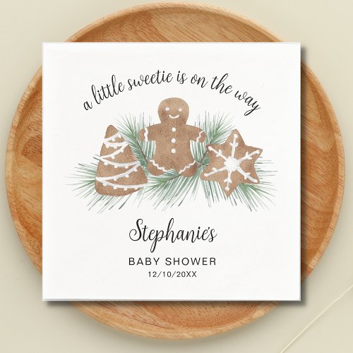 Christmas Holiday Baby Shower Napkins
