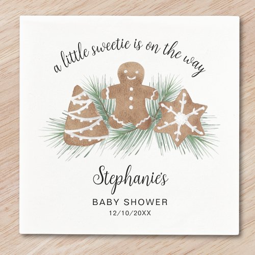 Christmas Holiday Baby Shower Napkins