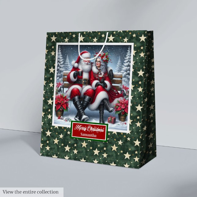 Christmas Holiday Bag Classic Coolest Mrs Claus (Christmas Holiday Gift Bag Classic Coolest Mrs Claus)