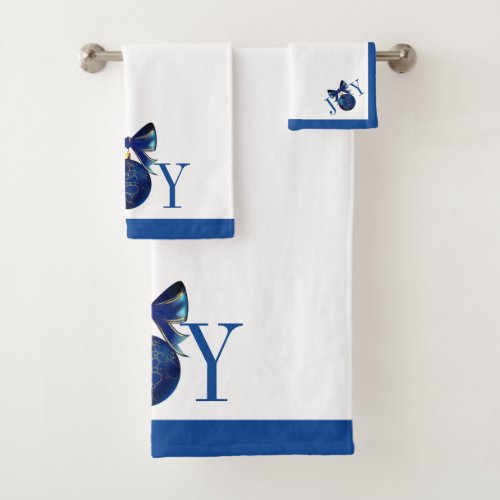 Christmas Holiday Bath Towel Set_Joy