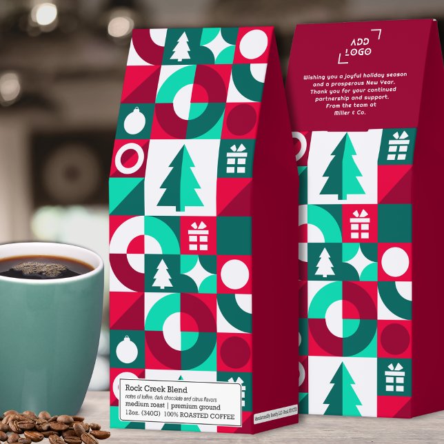 Christmas Holiday Bauhaus Corporate Message Logo Roasted Coffee (Creator Uploaded)