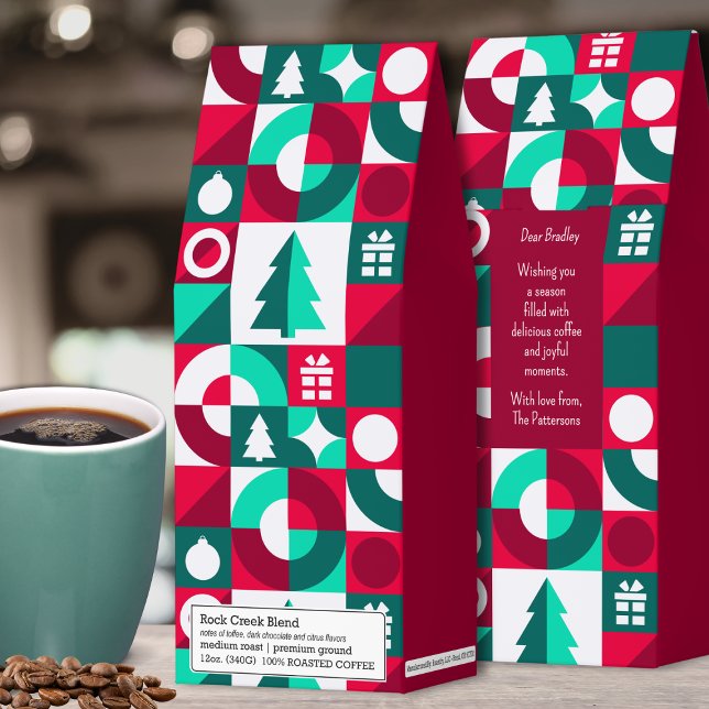 Christmas Holiday Bauhaus Custom Personalized Roasted Coffee (Creator Uploaded)