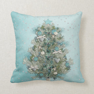Christmas Holiday - Beautiful Xmas Tree Throw Pillow