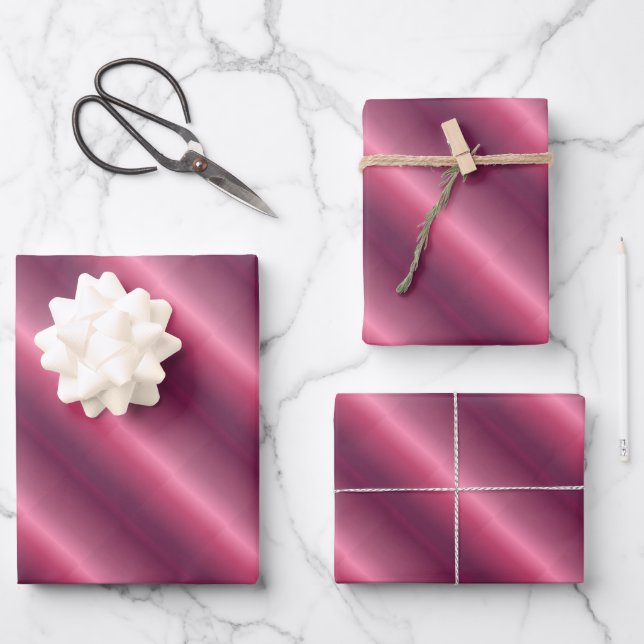Christmas Holiday Birthday Wedding Bordeaux Gift Wrapping Paper Sheets (Front)
