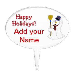Christmas Holiday Cake or Cupcake Toppers