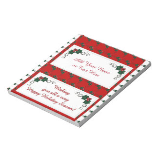 Christmas Holiday Candy Bar Wrappers Party Favors Notepad