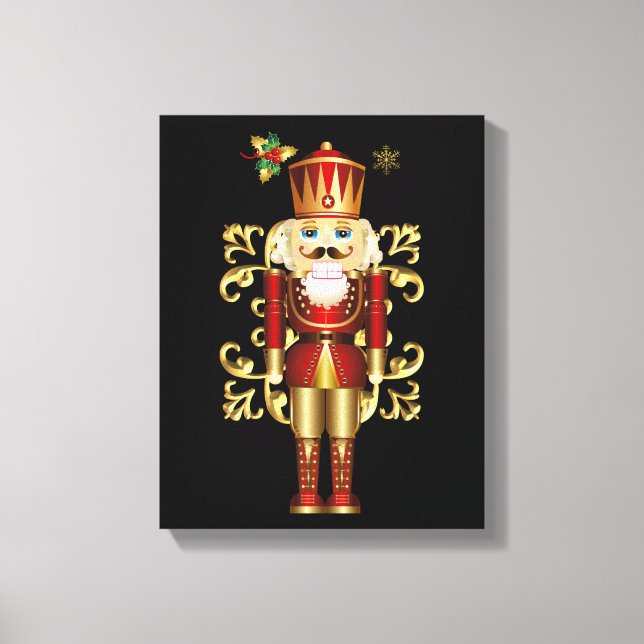 Christmas Holiday Canvas Art-Nutcracker Print (Front)