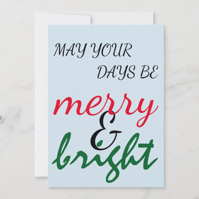 Christmas Holiday Card (Front)