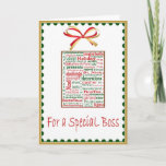 Christmas/holiday Card For Boss at Zazzle