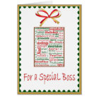 Boss Christmas Card | Zazzle.com