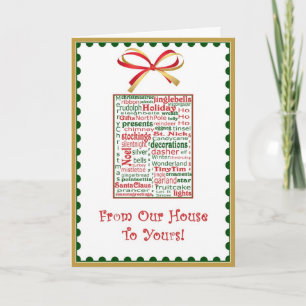 Christmas Holiday Card From Our House to Yours