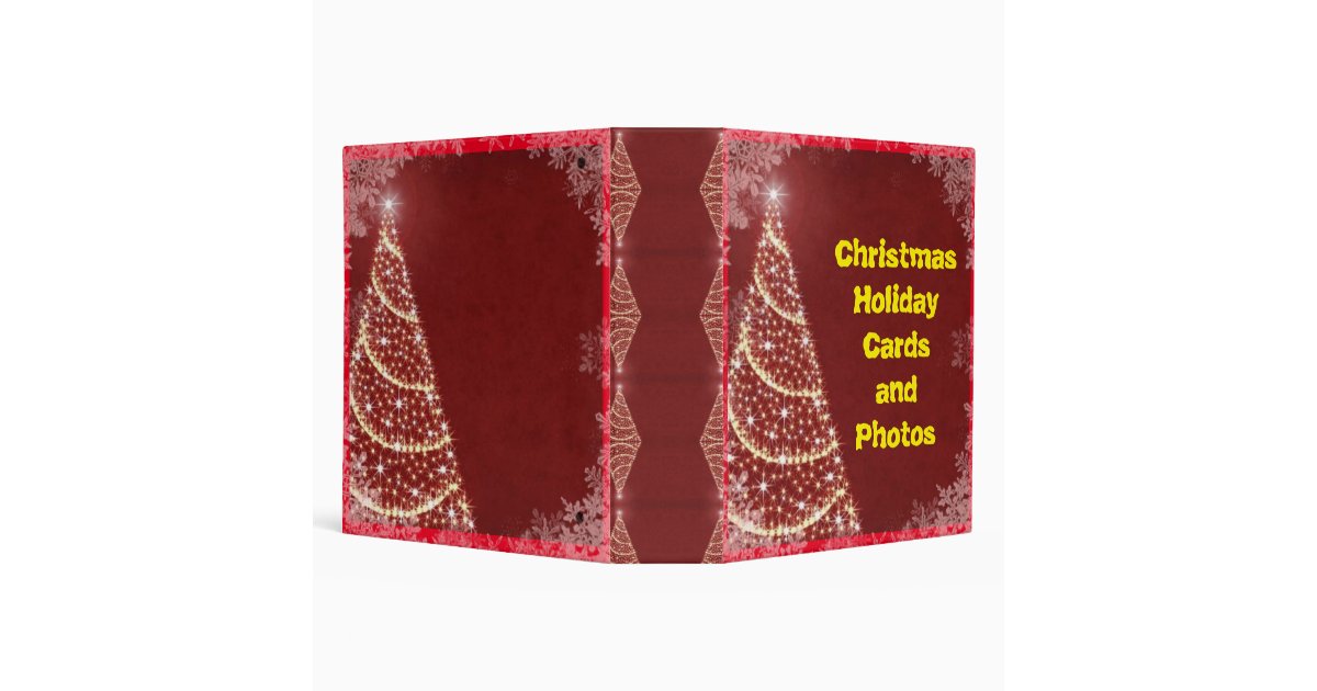 Christmas Card Album, Holiday Card Binder Keeper, Holiday Memory, Holiday  Keepsake 3 Ring Binder 30 Color Options 