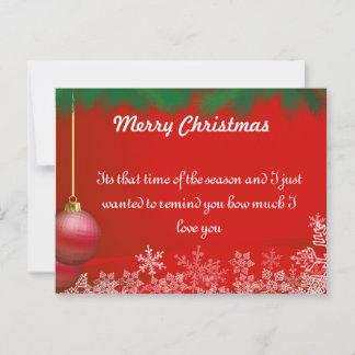 Christmas holiday cards for family and friends