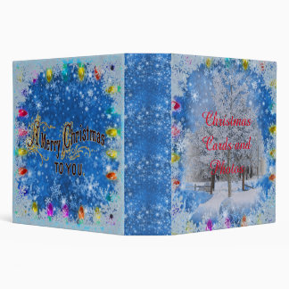 Christmas Holiday Cards Photos keepsake album 3 Ri Ring Binder