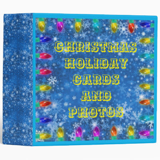 Christmas Holiday Cards Photos keepsake album 3 Ring Binder