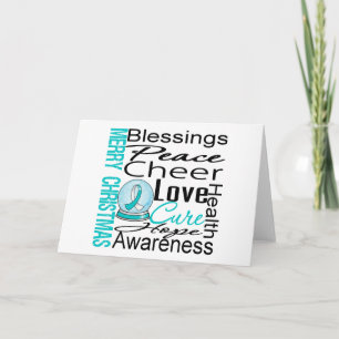 Christmas Holiday Cervical Cancer Collage Card