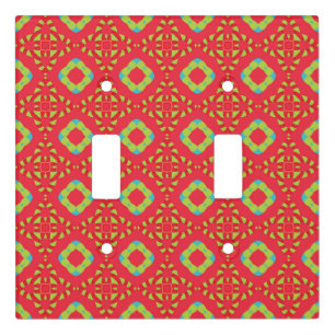 Christmas Holiday Charm Pattern 01 - Light Switch Cover