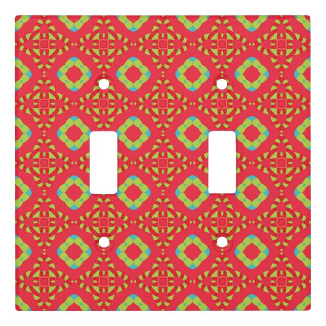 Christmas Holiday Charm Pattern 01 -  Light Switch Cover (Front)